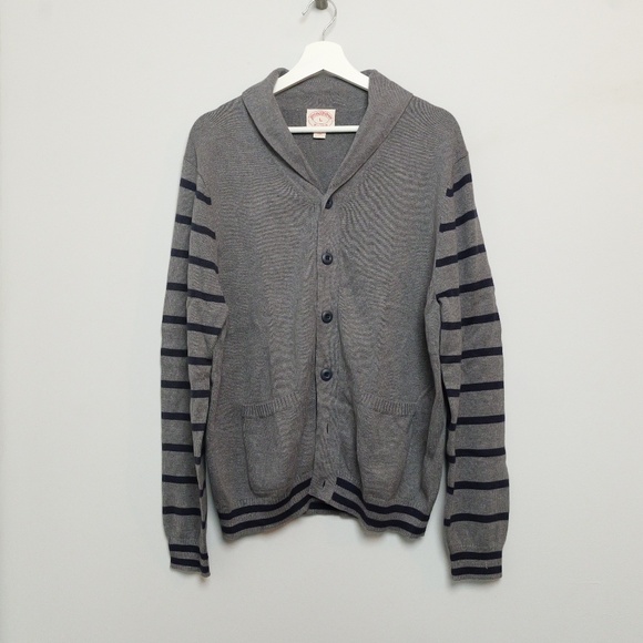 Mens Large Brooks Brothers Shawl collar cardigan - Picture 1 of 5